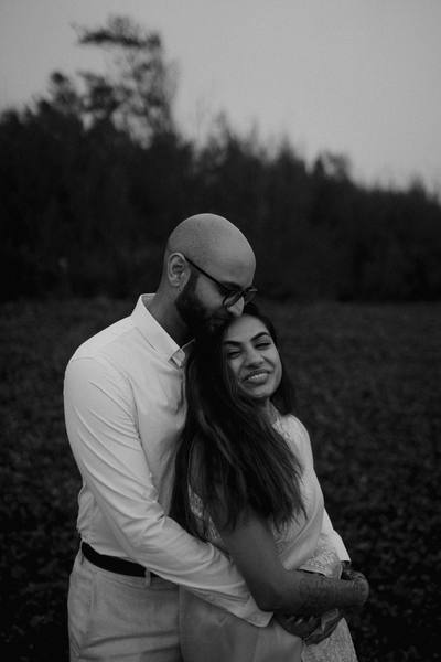 Shreya and Rikhabh on their wedding day