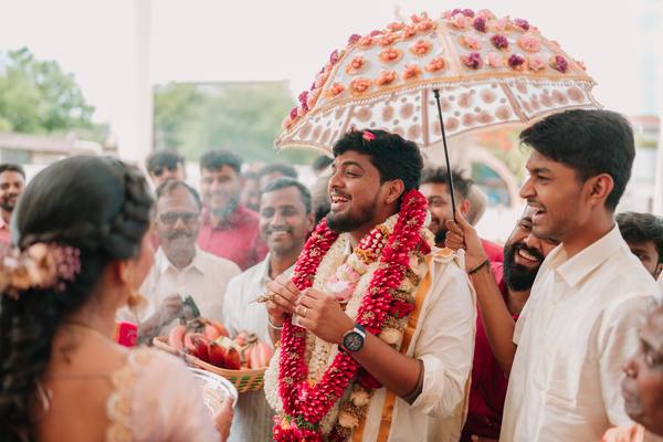 Shruti and Yogesh on their wedding day
